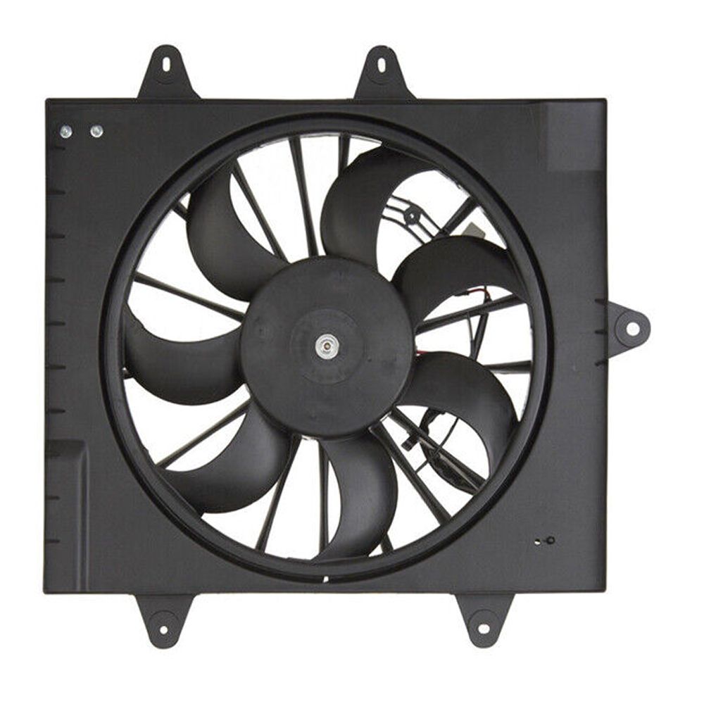 Dual Radiator & Condenser Fan For Chrysler 2006-2009 PT Cruiser Ch3115156