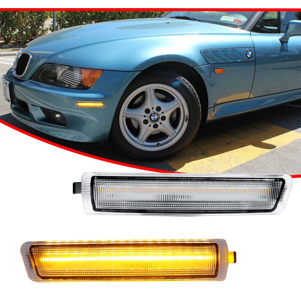 Clear Amber LED Front Side Marker Lights