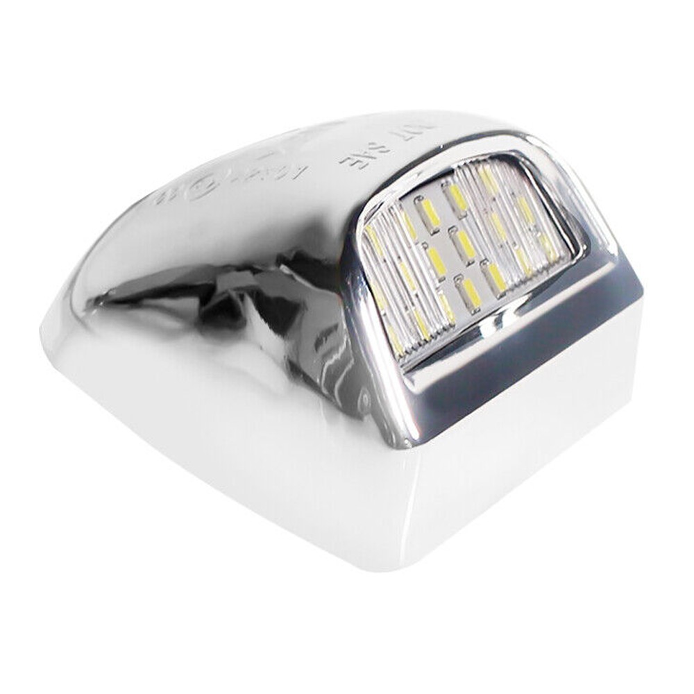 Silver Full 18-SMD LED License Plate Lights