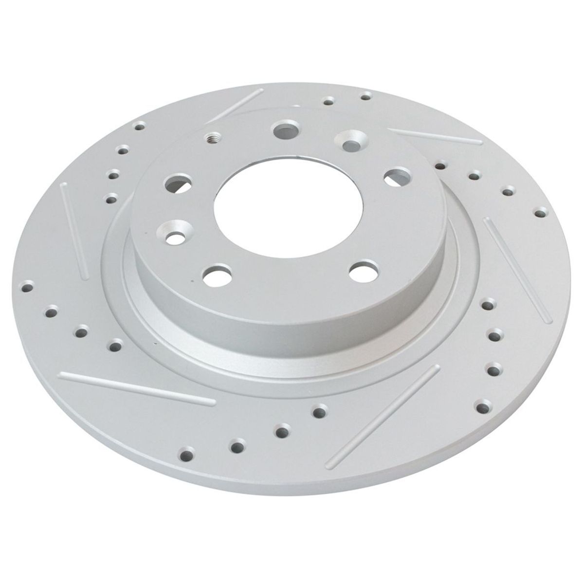 Brake Rotor Drilled Slotted Rear G-Coated