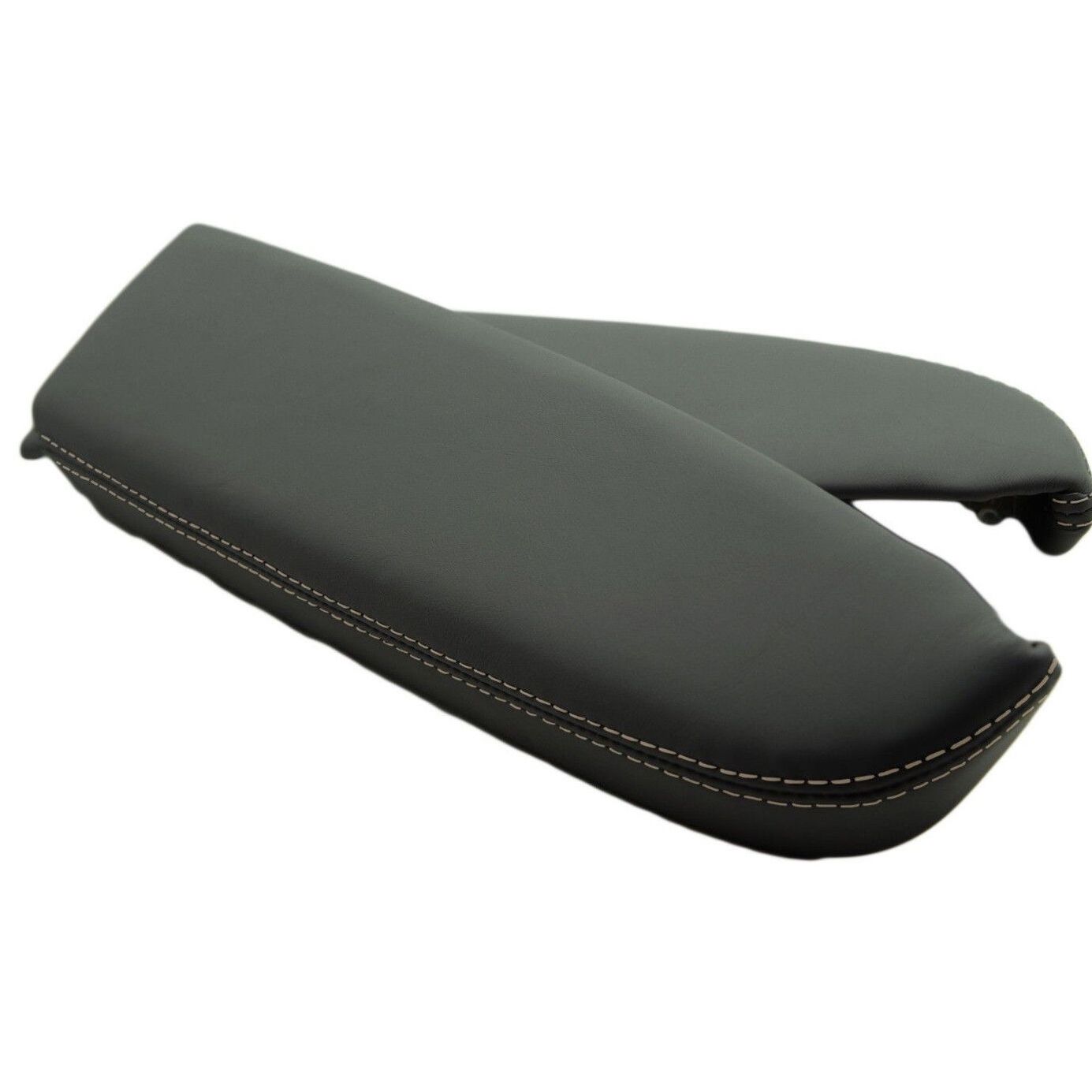 Door Panel Armrest Synthetic Leather Cover For 2007-2012 Acura RDX Beige Stitch