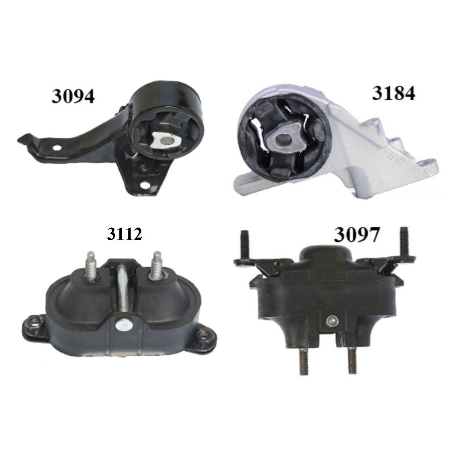 4pcS Motor & Trans Mount For 2007-2008 Saturn Aura 3.5L - AUTO TRANS