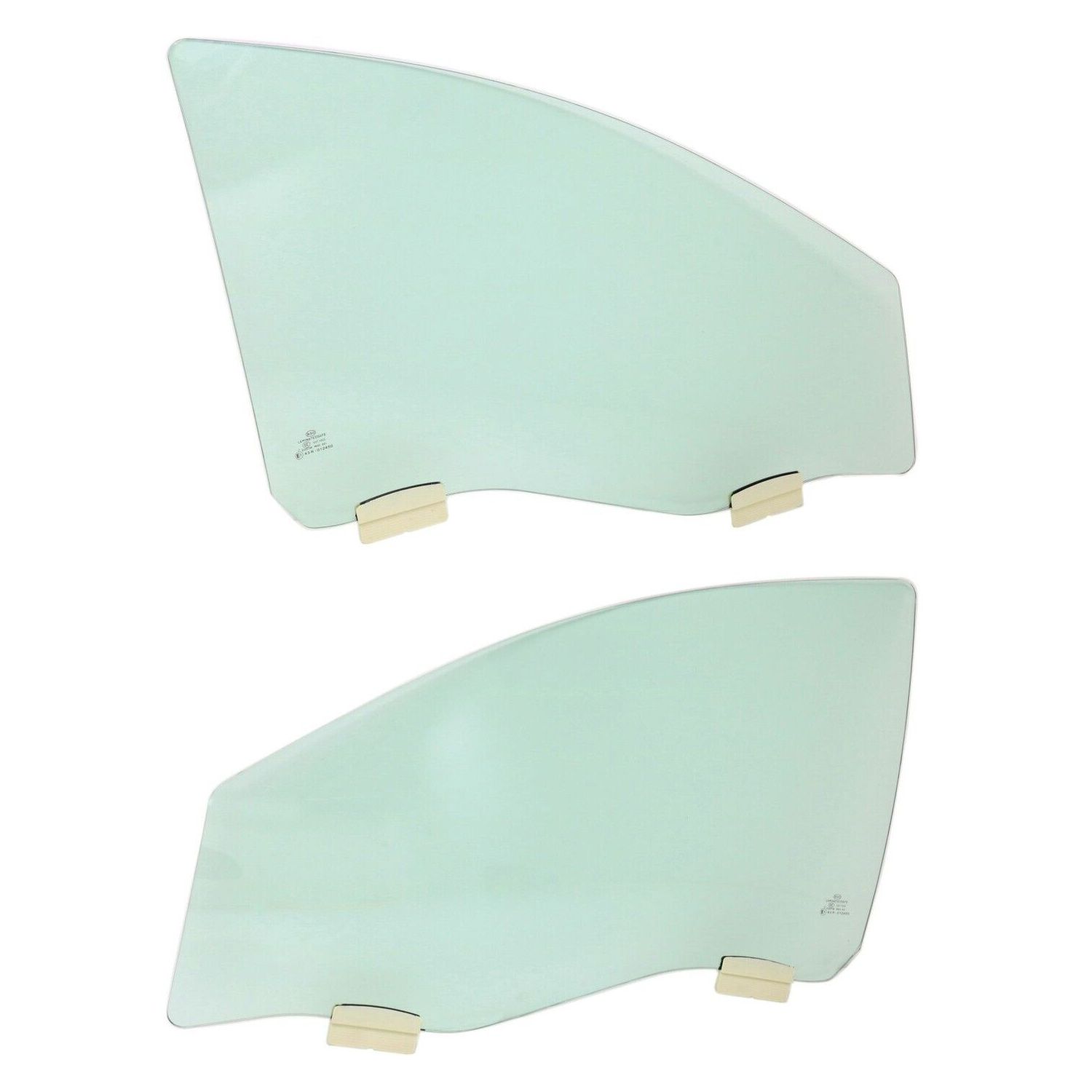 Door Glass Set For 2008-2010 Chevrolet Malibu Hybrid Front Left & Right 2pc
