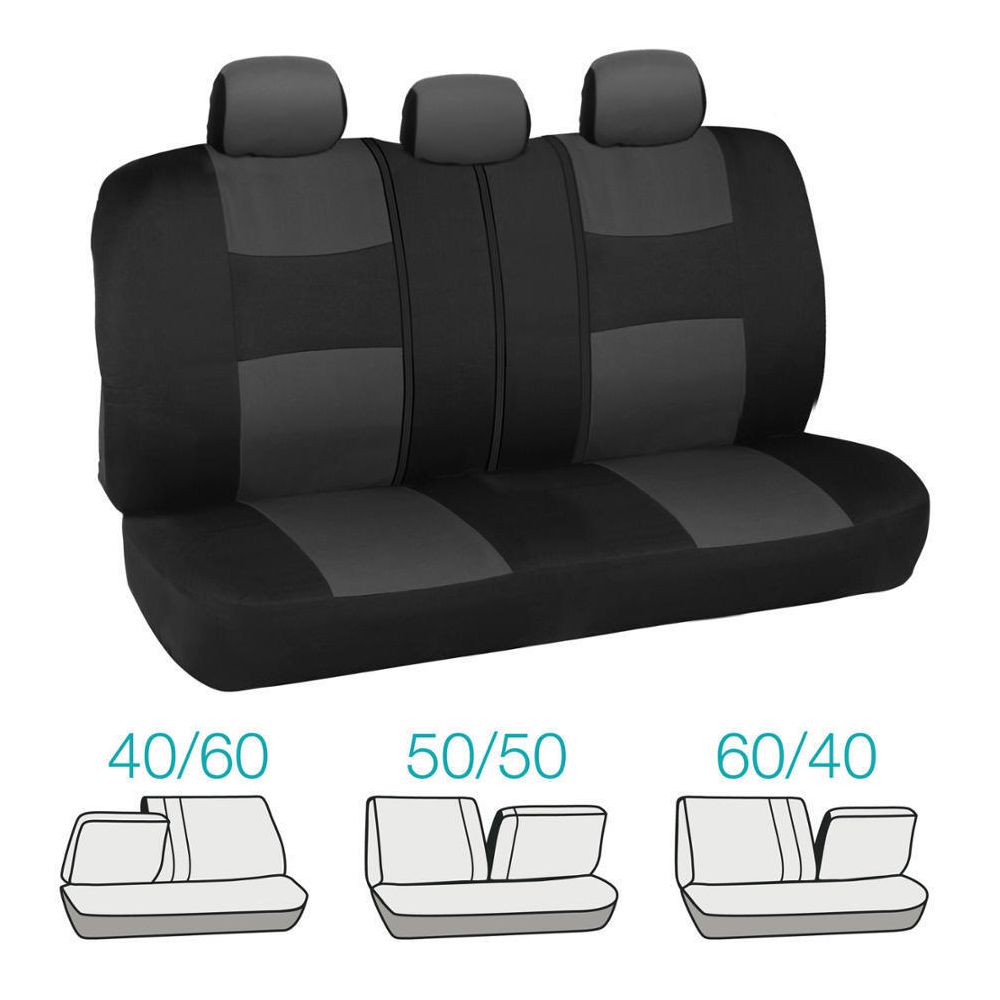 Car Seat Covers For 11-14 200 Limited Convertible 2 Tone & Black W/Split Bench