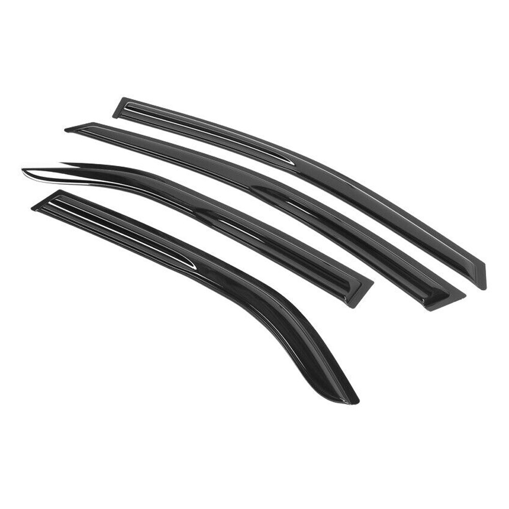 2 Sets Of - For Forte 09-13 Kia Forte 4DR Sedan Window Visors Rain Sun Guard Vent Set