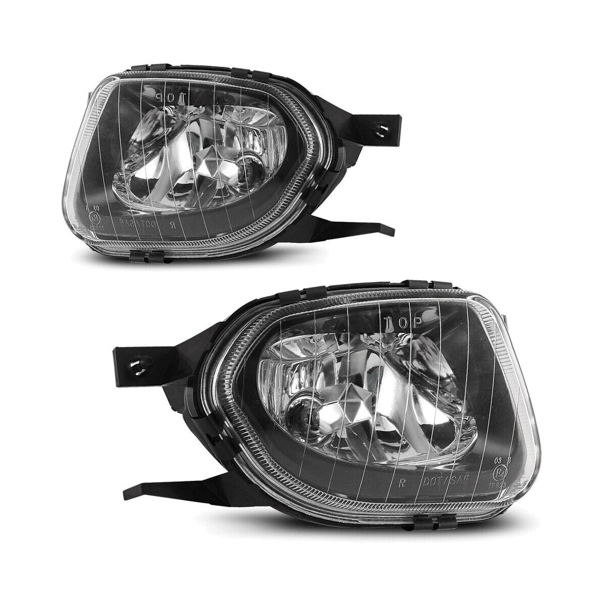 For 2004-2005 E320 4Matic Sedan Clear Lens Bumper Pair Fog Lights Front Lamps