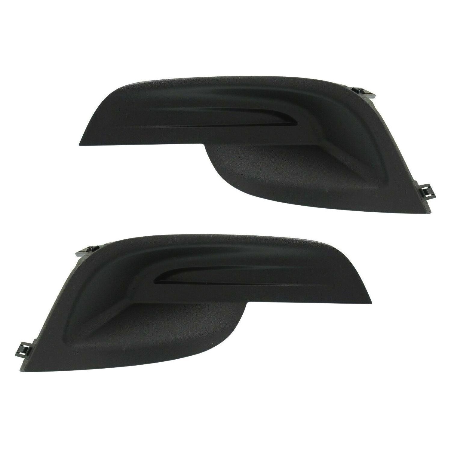 Set Of 2 Front Bumper Fog Light Covers Textured For 2013-2015 Nissan Altima -15