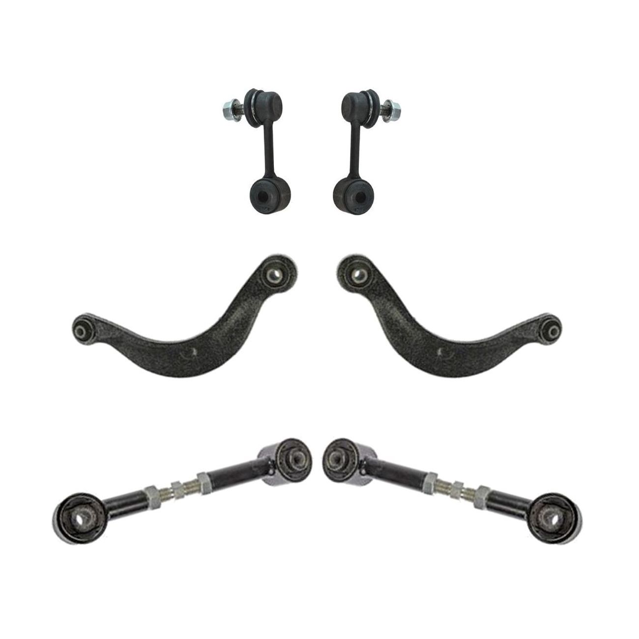 Rear Control Arm Lateral Sway Bar Suspension Kit Set 6pc For Fusion Milan