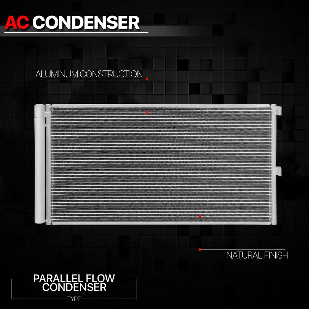 Fits 2011-2017 Expedition/F150 3.5/3.7 [PARALLEL FLOW] Aluminum A/C AC Condenser