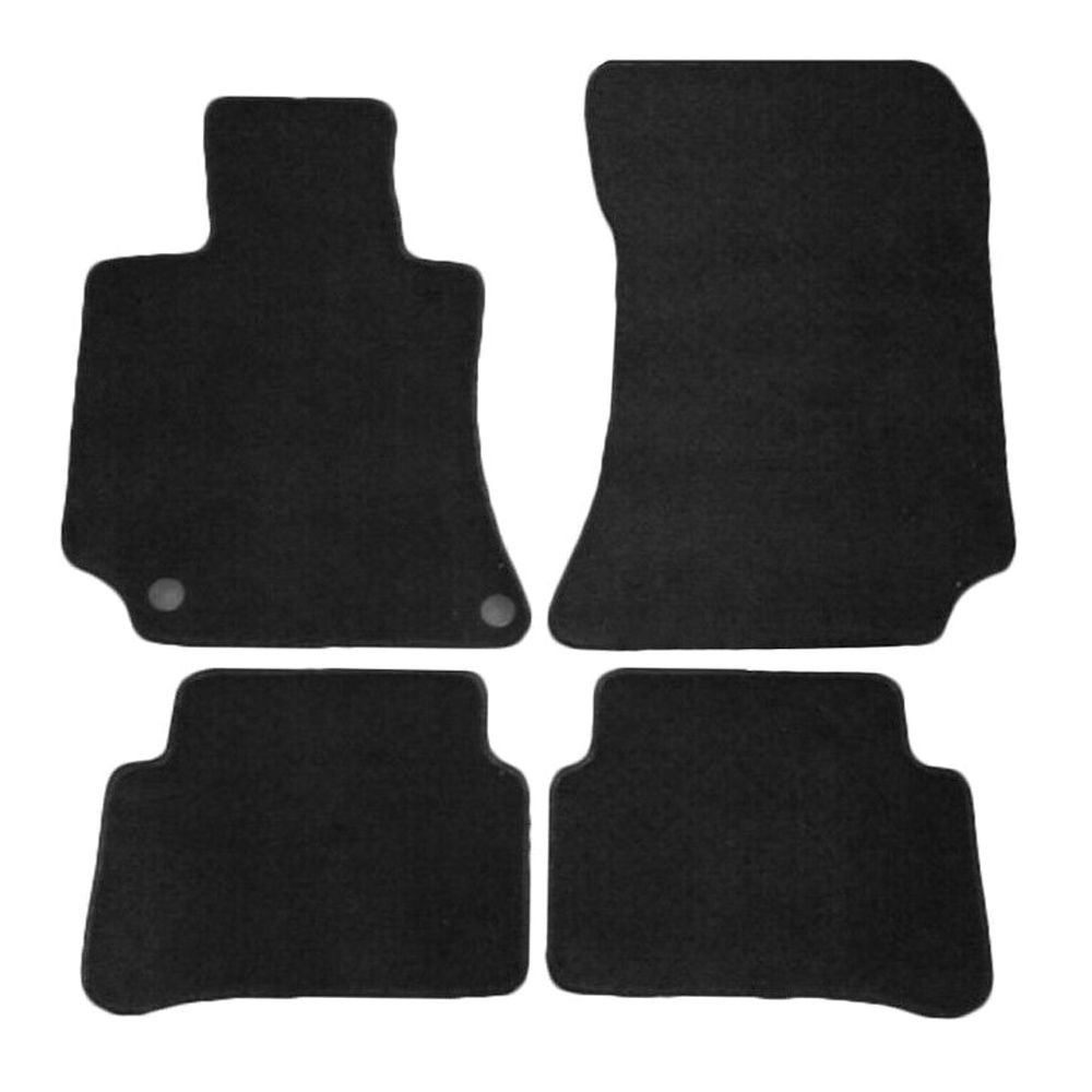 For 2010 E300 Coupe W212 OE Factory Fitment 4PCS Floor Mats Front & Rear Nylon