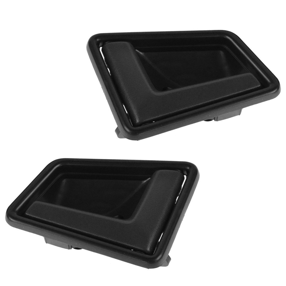 Black Front Interior Door Handle Pair Inside Set For Chevrolet Geo Suzuki