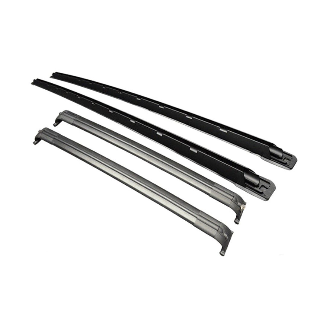 Fits 02-12 Land Rover HSE OE Factory Style Black Roof Rail & Cross Bar Set