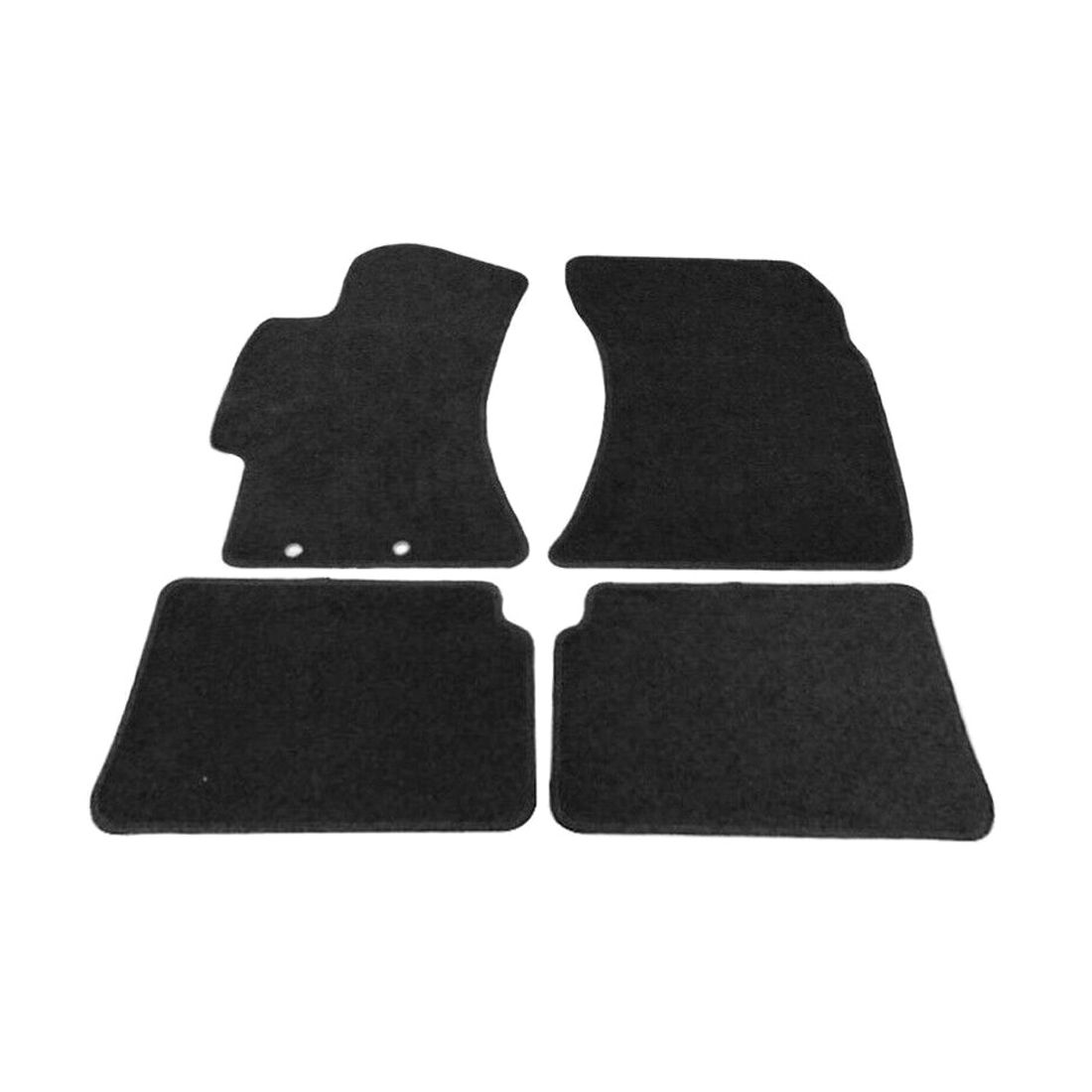 For 08-11 Impreza 2.5i Hatchback Floor Mats Nylon Black Auto Carpets 4PC Set