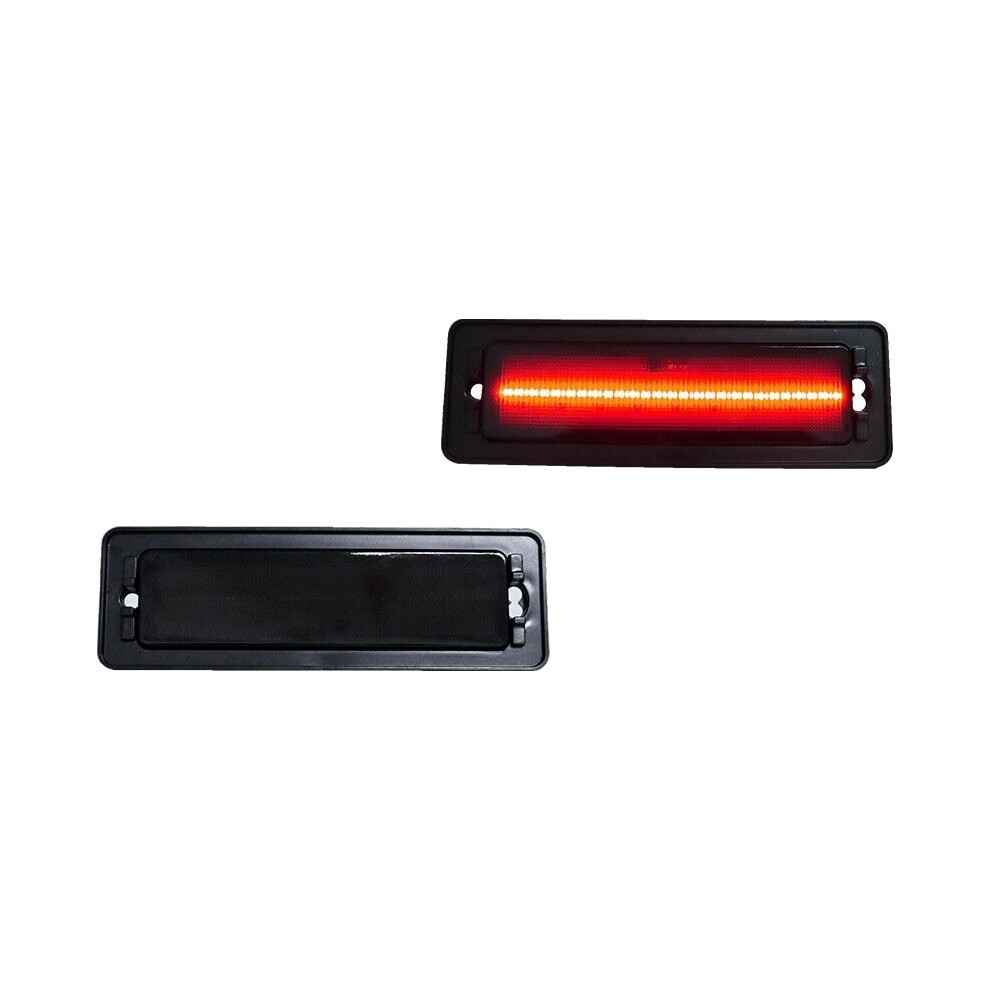 Smoked Red LED Rear Fender Bumper Side Marker Lights 2X