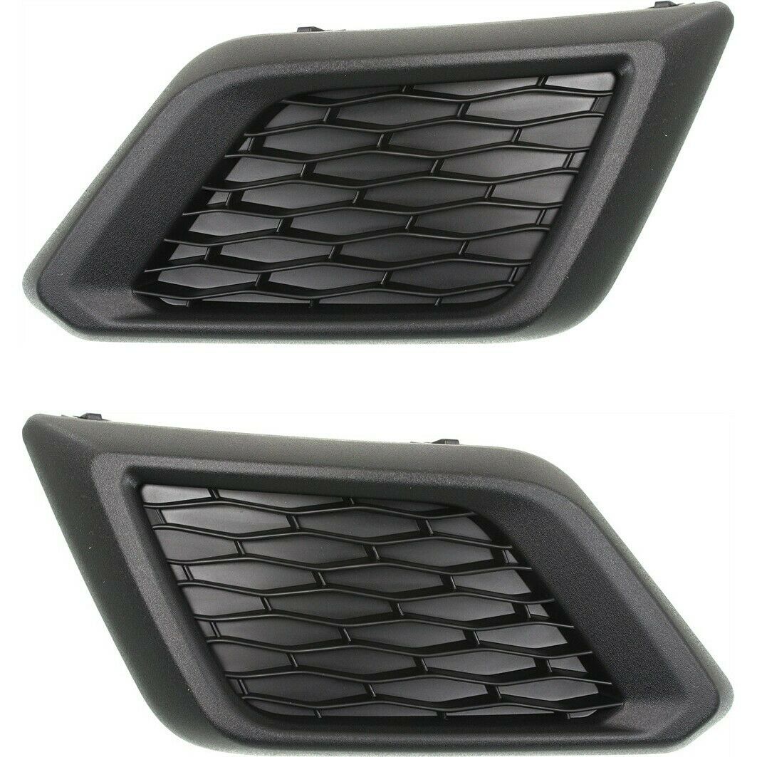 Set Of 2 Fog Light Covers Driver Passenger Side Pair For 2014-2016 Nissan Rogue