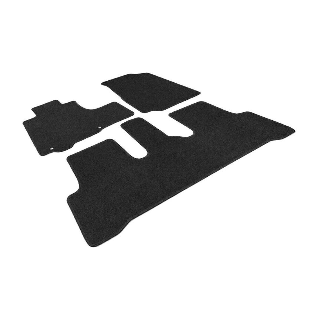 For Honda 2007-2011 CR-V 3PC Front Rear Auto Floor Mats Carpets Nylon Black