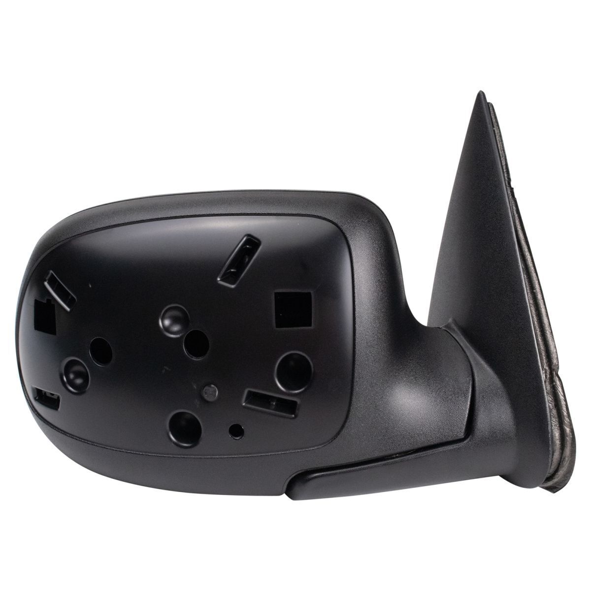 Mirror Power Heated Gloss Black Passenger Right For Chevrolet GMC