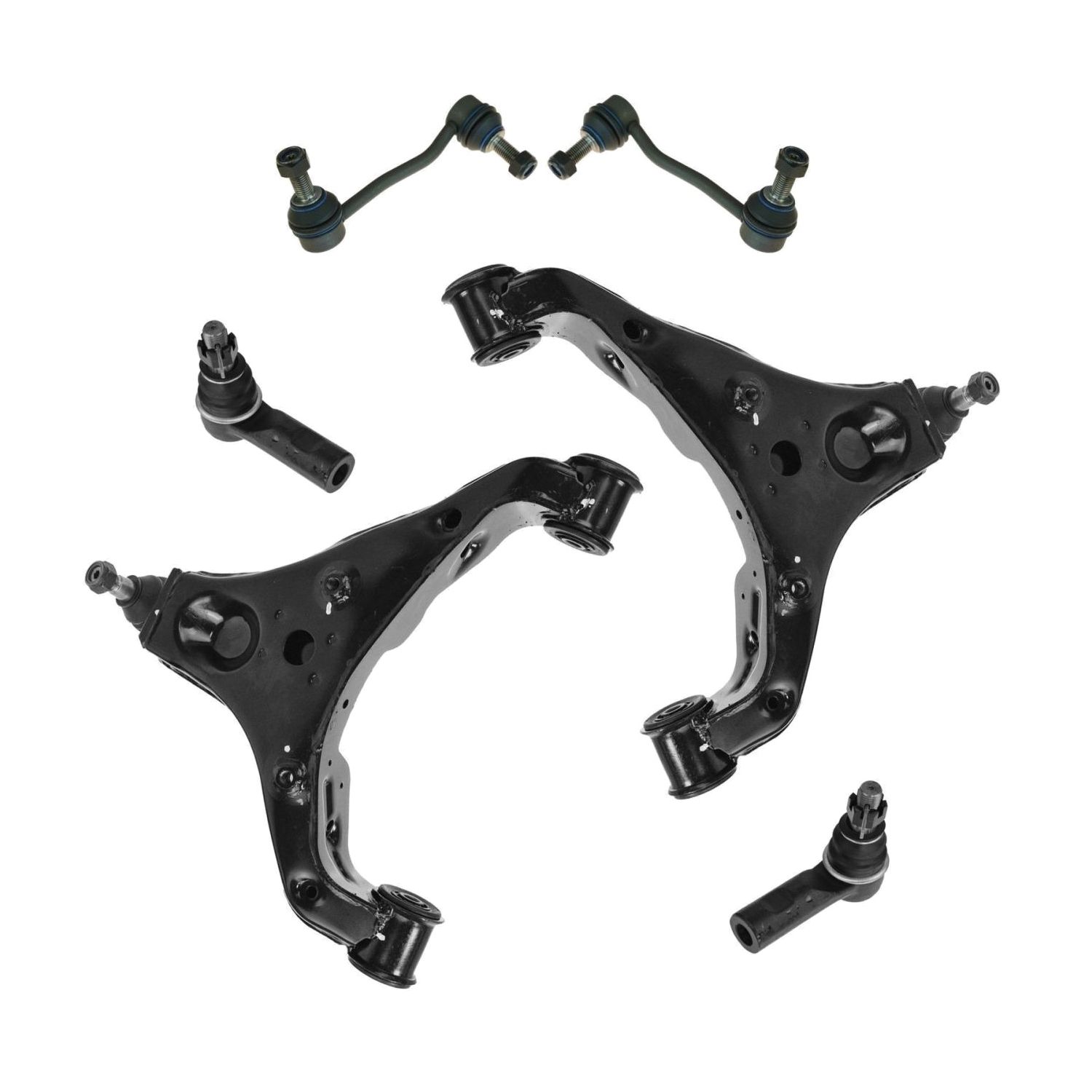 Steering Suspension Kit Control Arms Ball Joints Sway Links Tie Rod For Sprinter