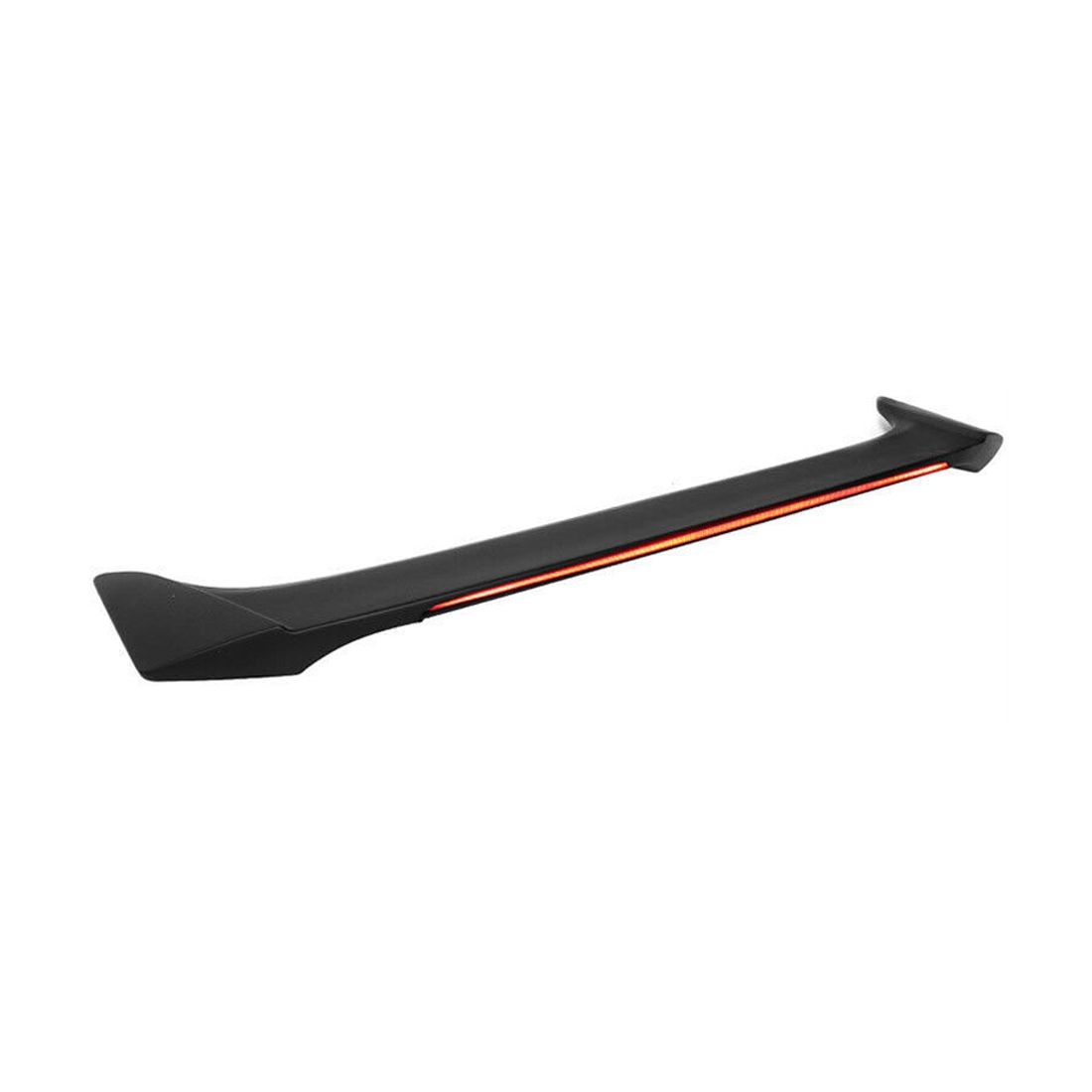 Fits 13-20 Ford Fusion Sedan 4-Door Rear Trunk Spoiler W/ LED Matte Black - ABS