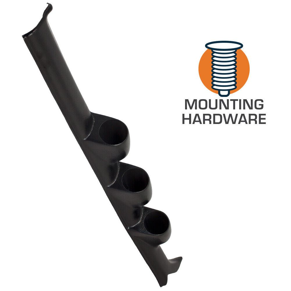 Black Triple Gauge 52mm Pillar For 1988-1991 Honda CRX 1988-1991 Honda Civic
