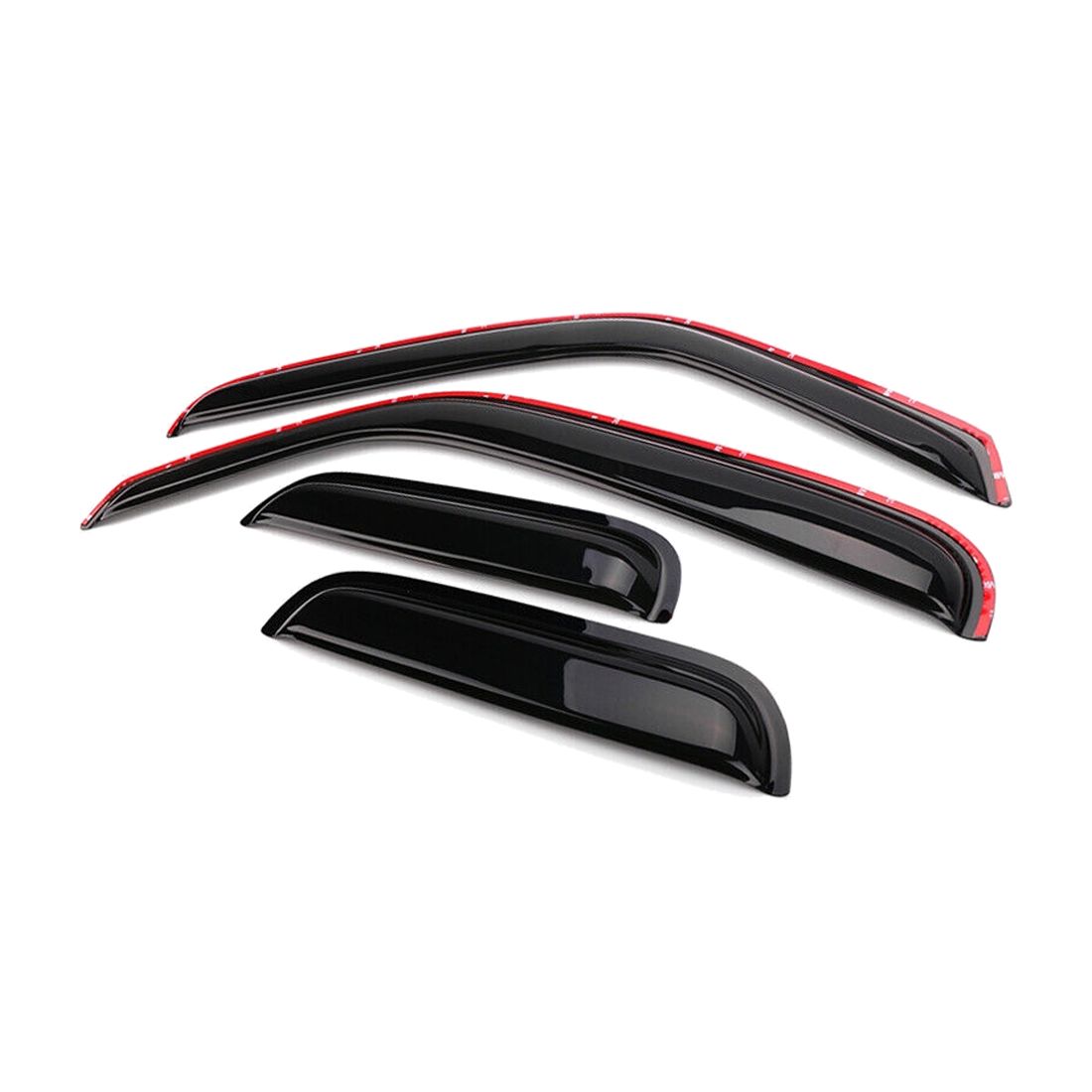 2 Sets Of - Fits 99-11 Ford 99-00 Mazda B2500 In Channel Acrylic Window Visors