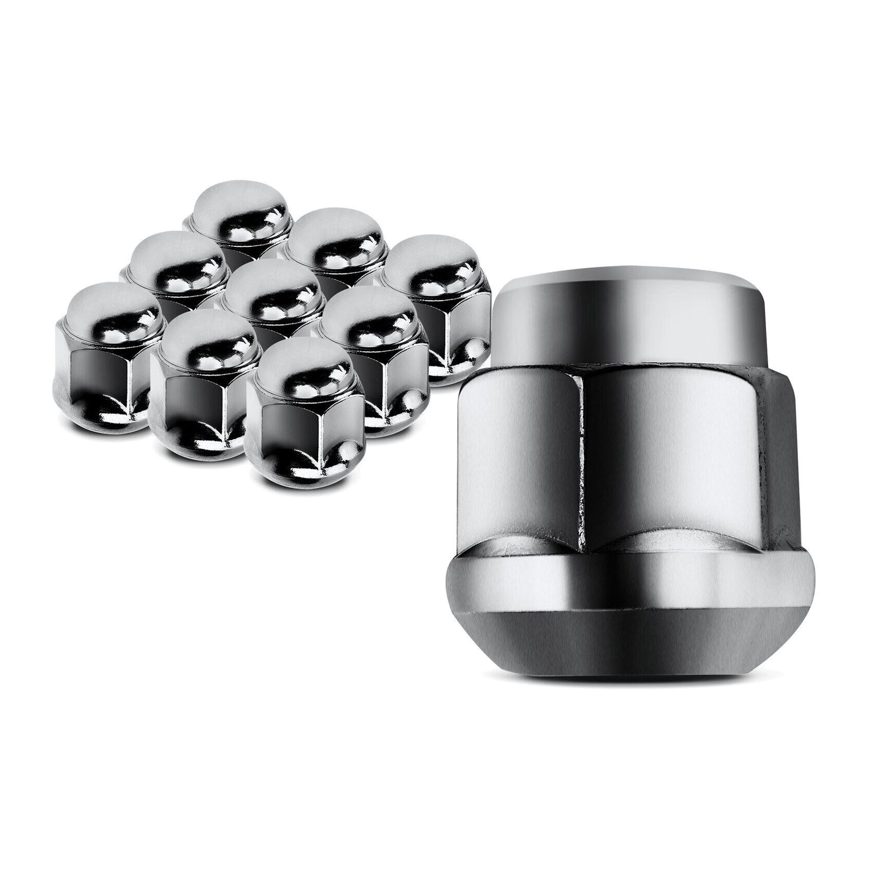 10x M12-1.50 Front / Rear Acorn Wheel Lug Nut For Honda Civic CR-V Accord Acura