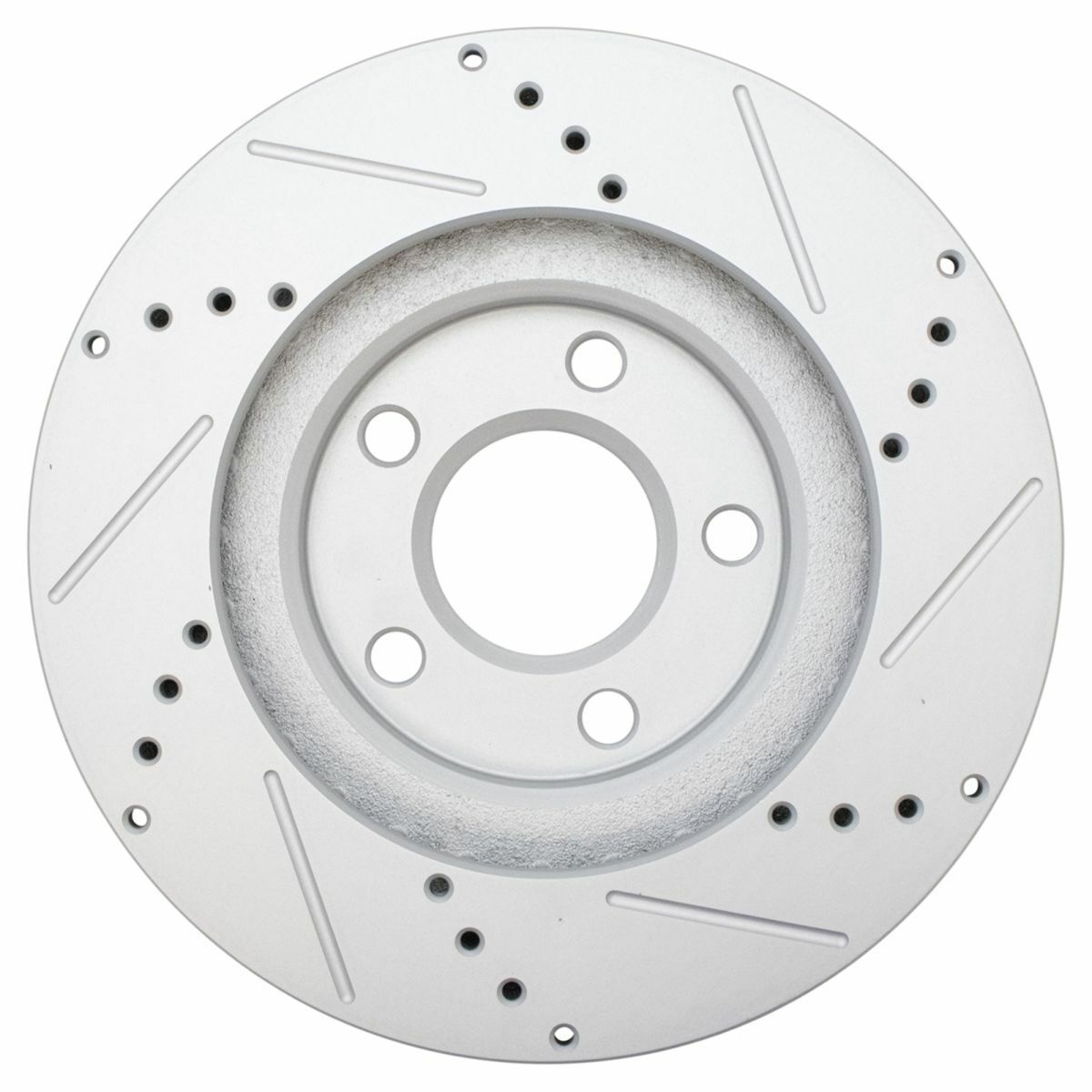 Brake Rotor Drilled Slotted Front Coated Pair For Chevy Buick Cadillac