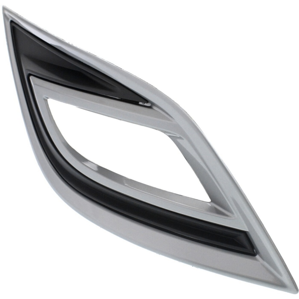 Fog Light Trim Set For 2010-2012 CX-9 Left & Right Black Plastic 2Pc