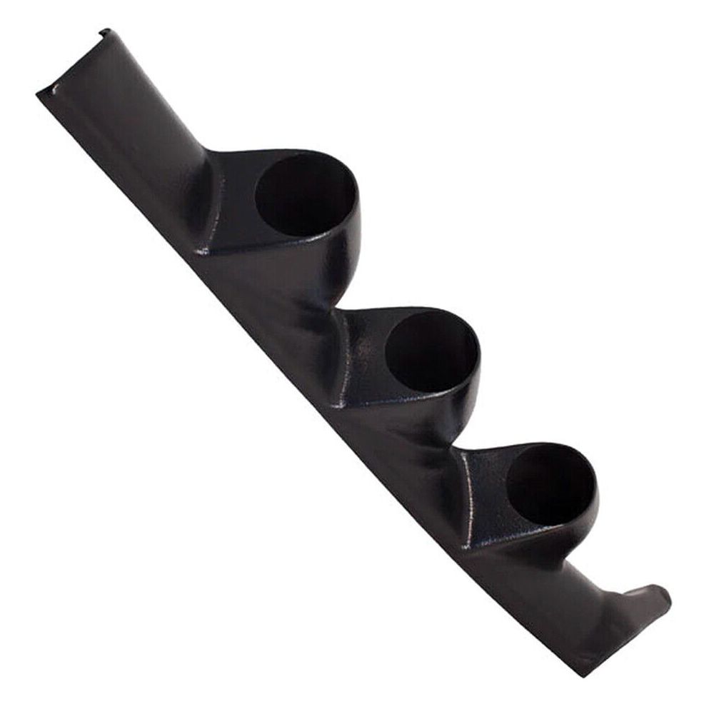 Black Triple Gauge 52mm Pillar For 1993-1997 Honda Civic Del Sol Coupe Del Sol