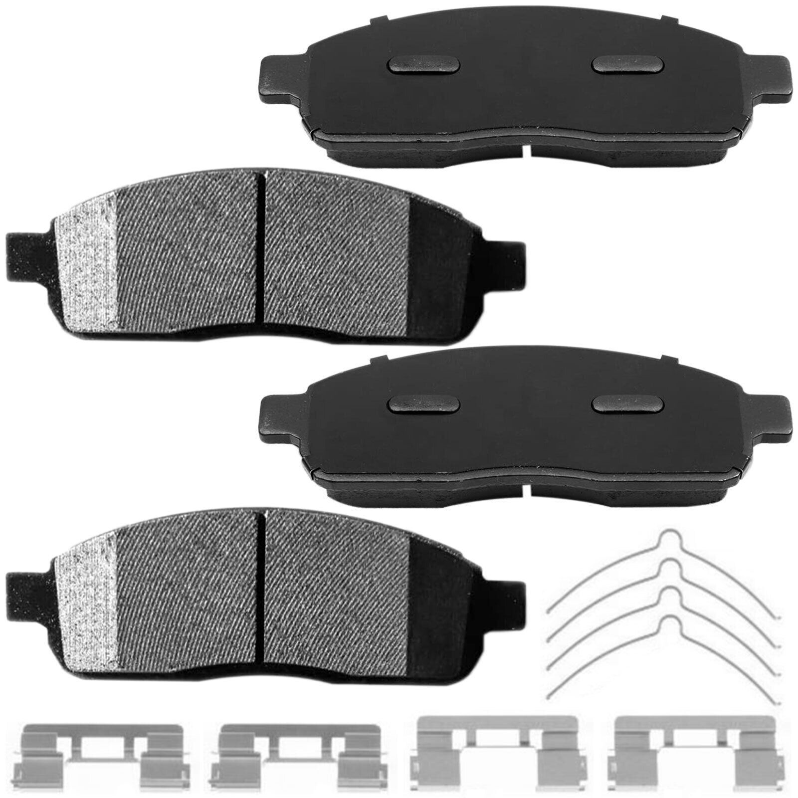 Front & Rear Ceramic Brake Pads For 2004 2005 - 2008 Ford F150 Lincoln Mark LT