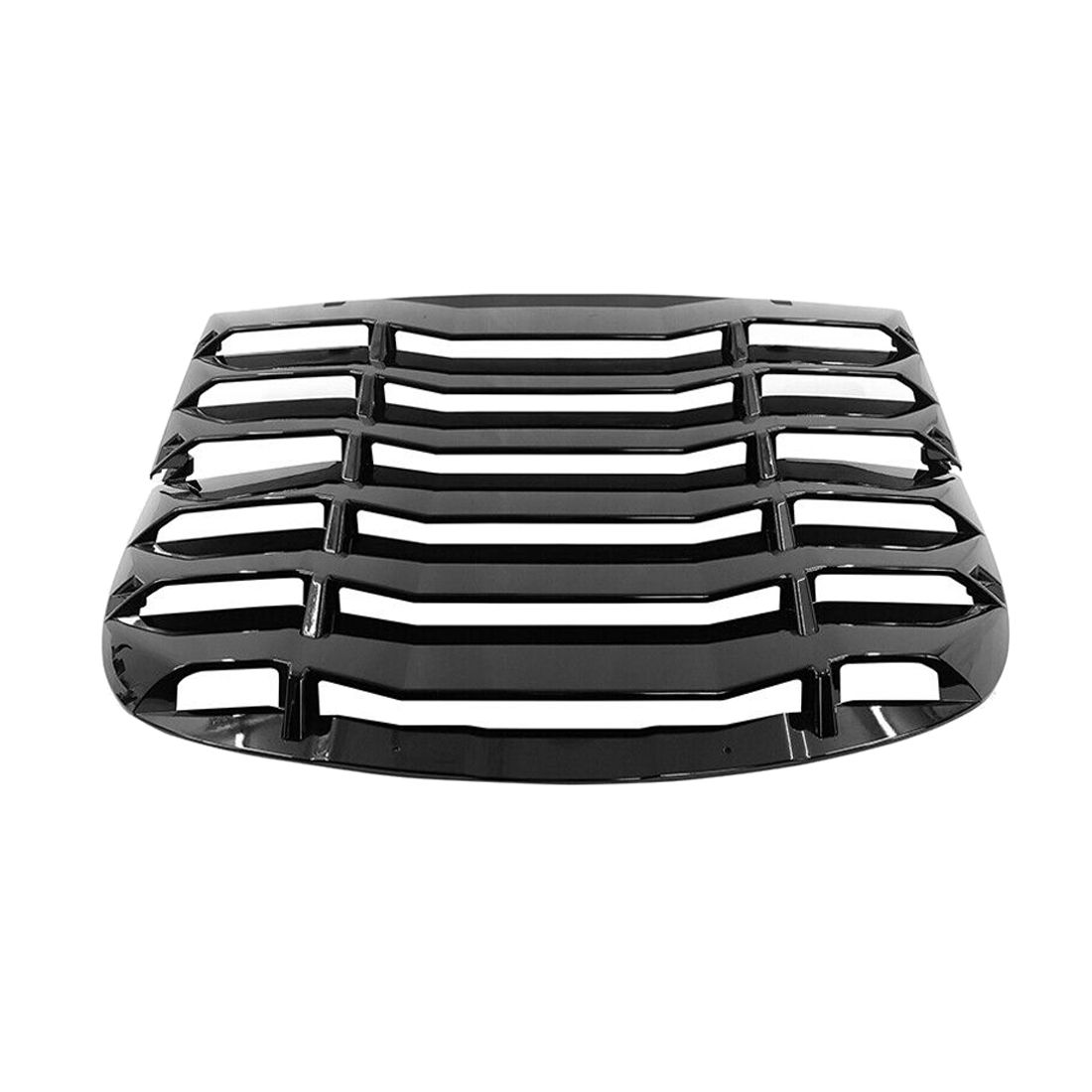 For 20-23 Tesla Model Y Rear Window Louver Windshield Cover Vent Gloss Black 2PC
