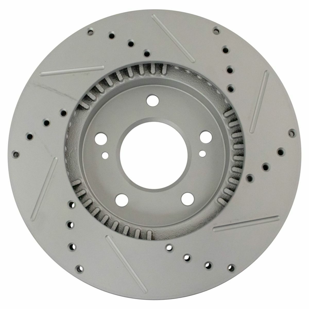 Performance Drilled & Slotted Front G-Coated Disc Brake Rotor Pair