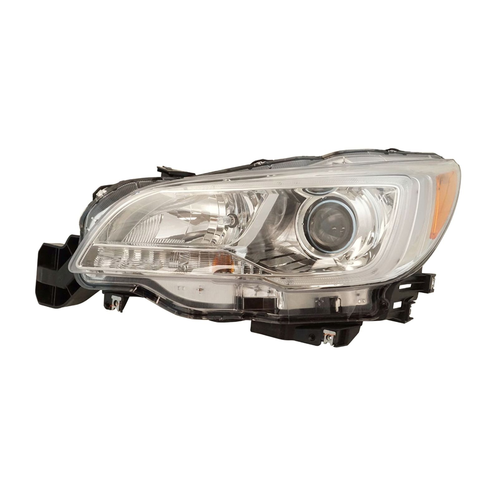 For 15-17 Legacy Halogen Headlight Headlamp W/Chrome Bezel Driver Side Left