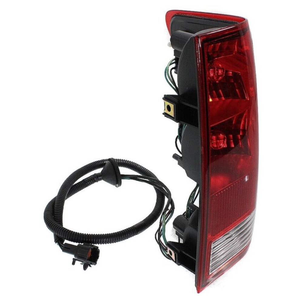 Halogen Tail Light Set For Nissan 2004-2015 Titan Clear/Red W/ Bulbs 2Pcs