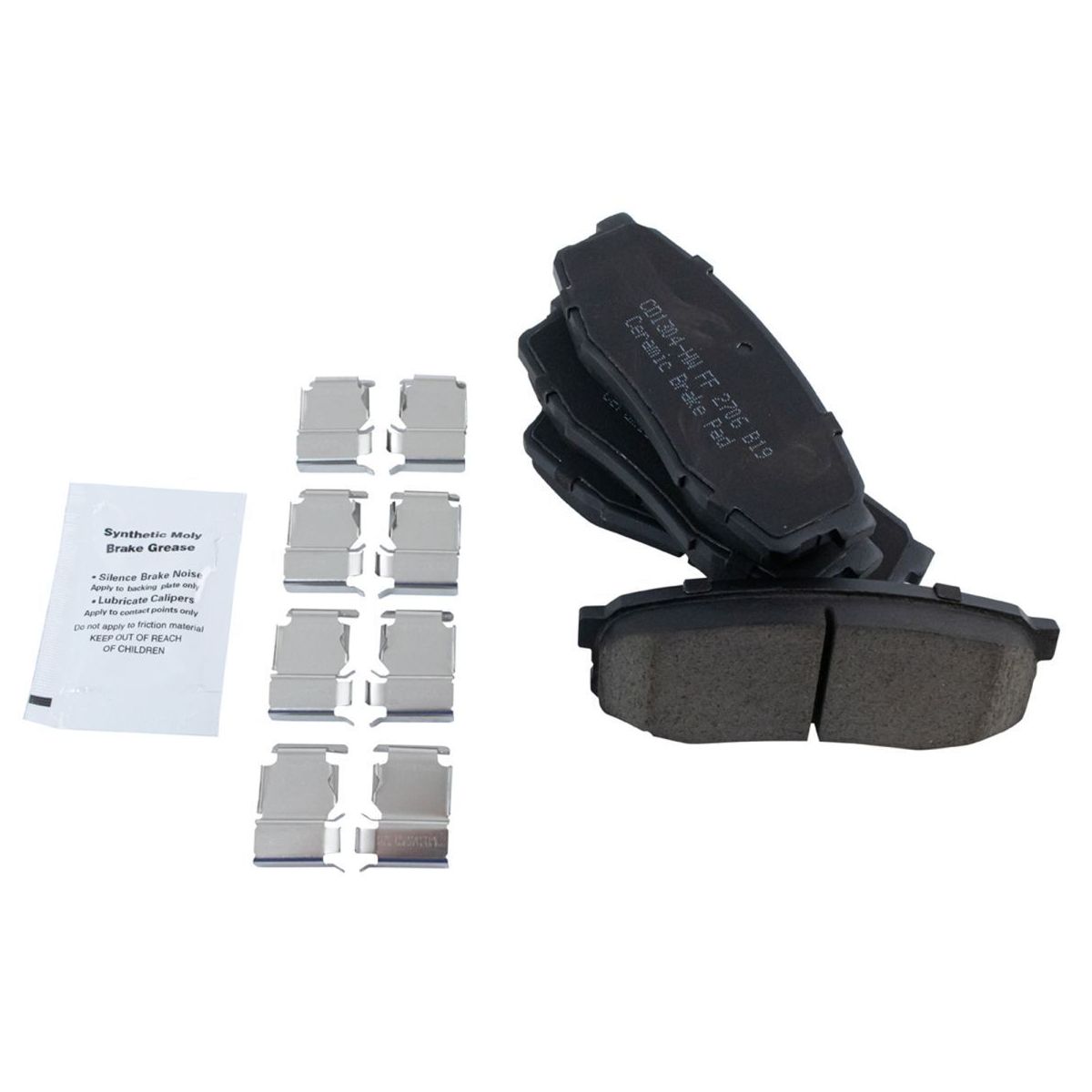 For 08-20 Sequoia Sport Utility Rear Ceramic Brake Pads & G-Coated Rotor Kit