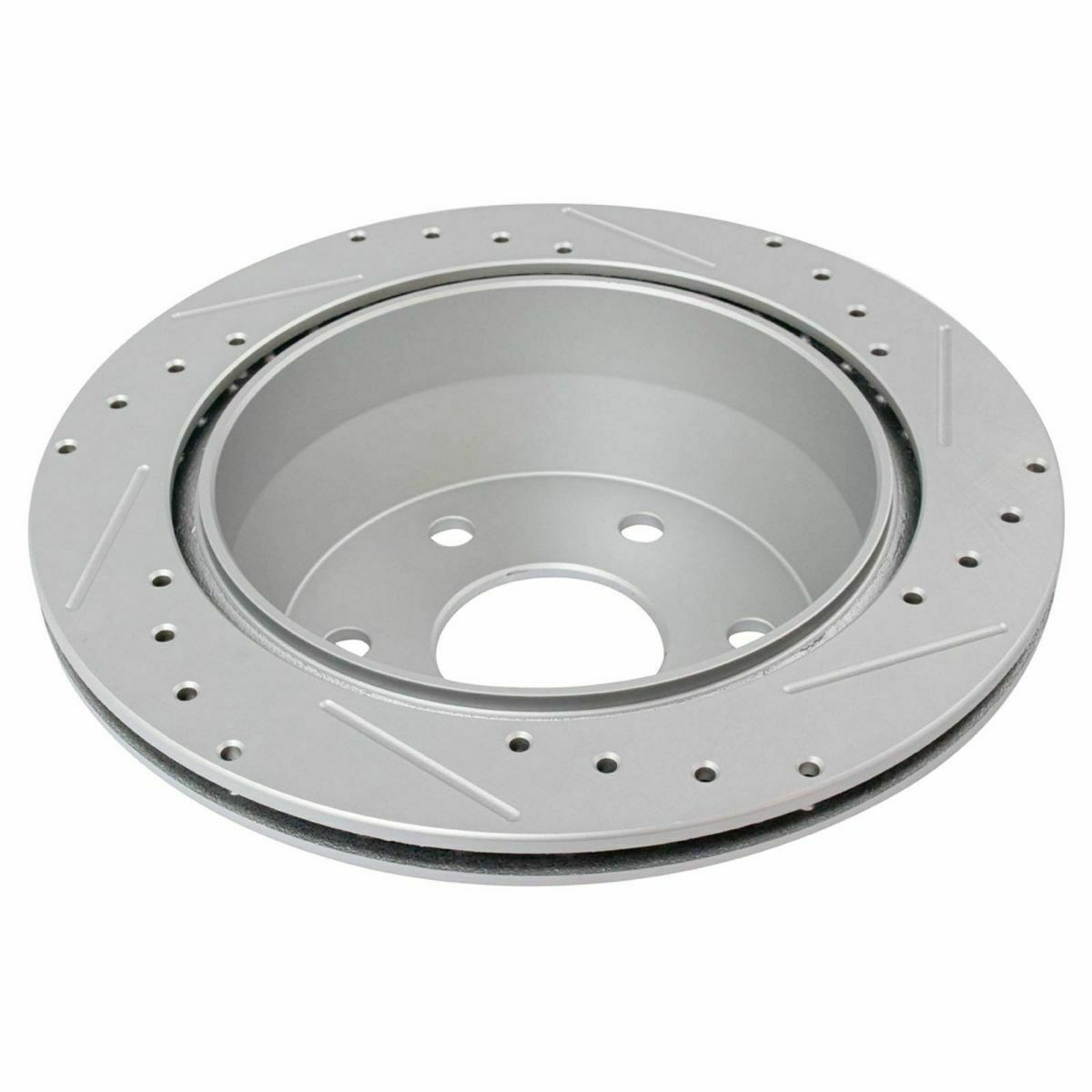Performance Drilled Slotted Rotor & Posi Ceramic Brake Pad Front & Rear