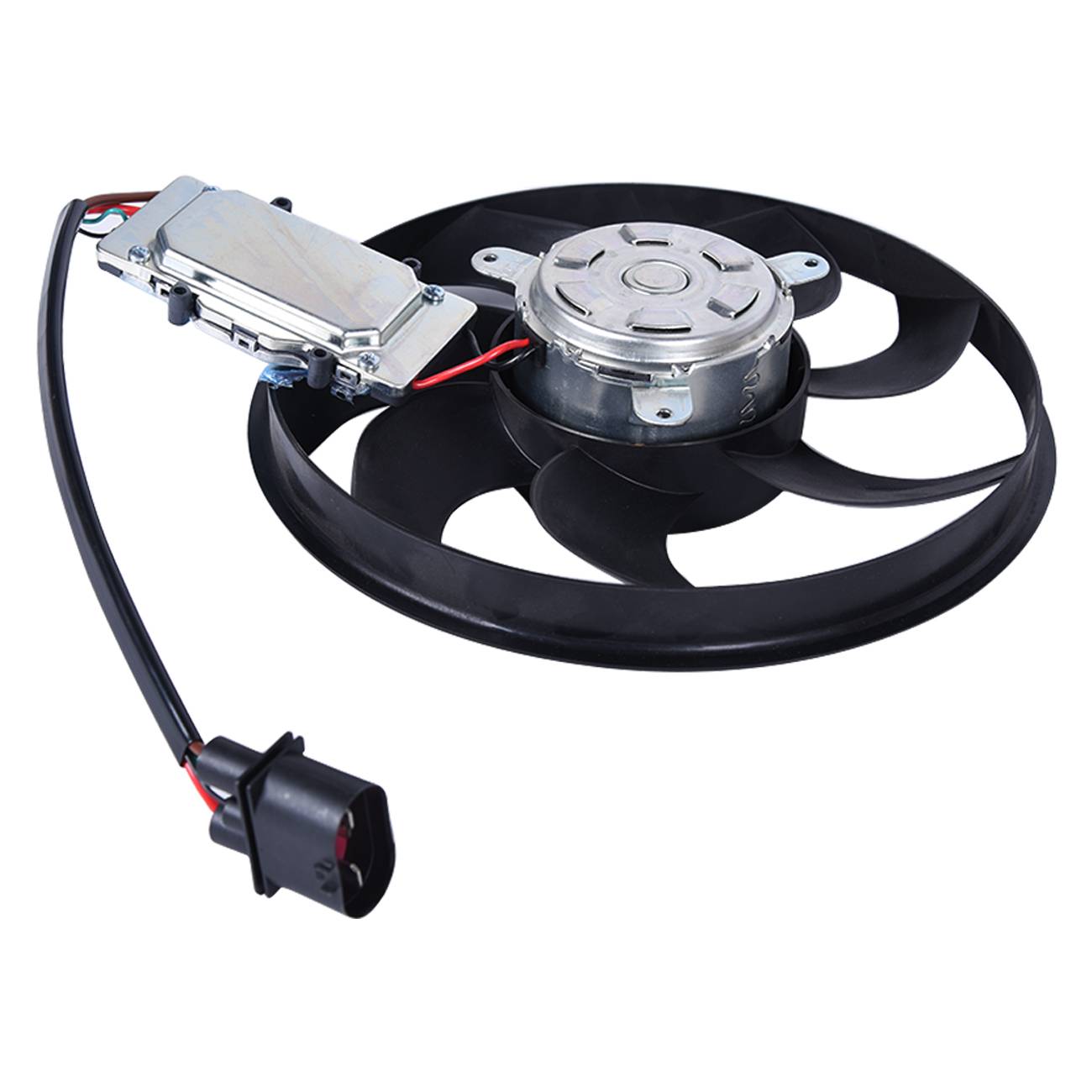 Radiator Cooling Fan Assembly Left For Audi Porsche Volkswagen 7L0959455F