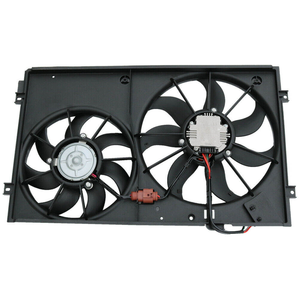 Radiator Condenser Fan For Audi Volkswagen 2.0L 2.5L L4 L5