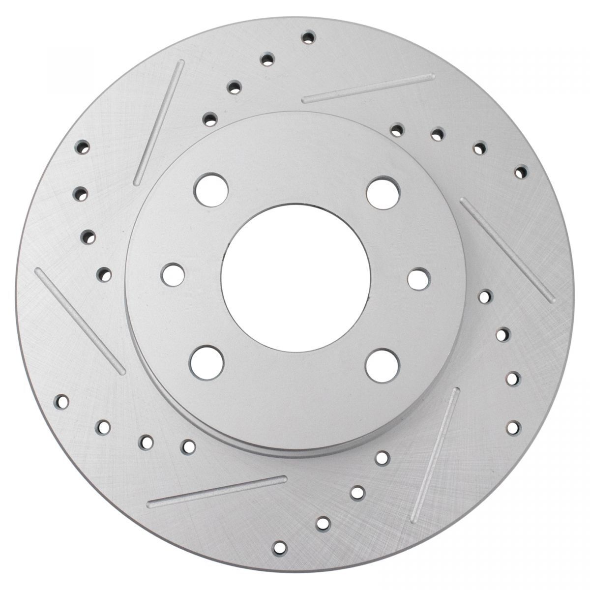 Performance Rear Drilled Slotted Coated Brake Rotor Set For 2012-2019 500 500