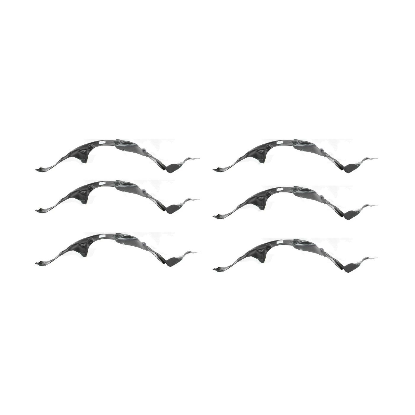 6 Sets Of - Fender Liner For Toyota 1998-2000 Corolla Sedan Front Driver Side