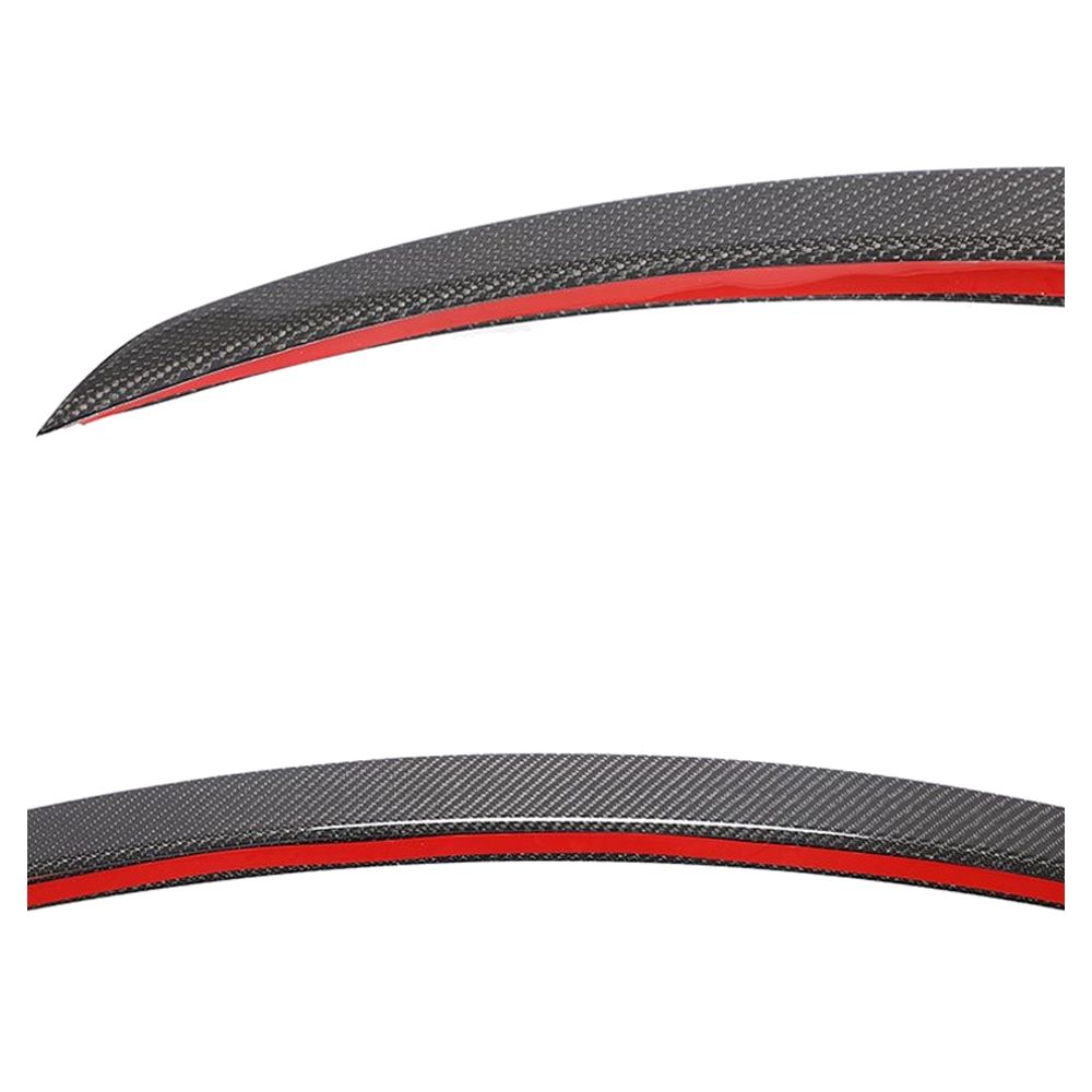 Fits 20-23 Tesla Model Y Sport 4-Door OE Style Carbon Fiber Rear Trunk Spoiler