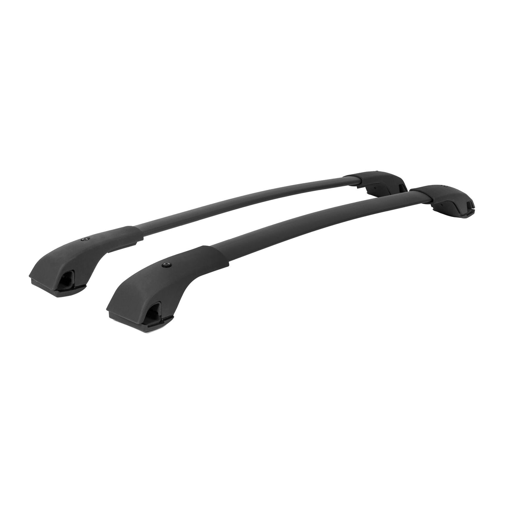 For 2018-2021 Subaru Crosstrek Aero-Style Black Roof Rack Cross Bar Set