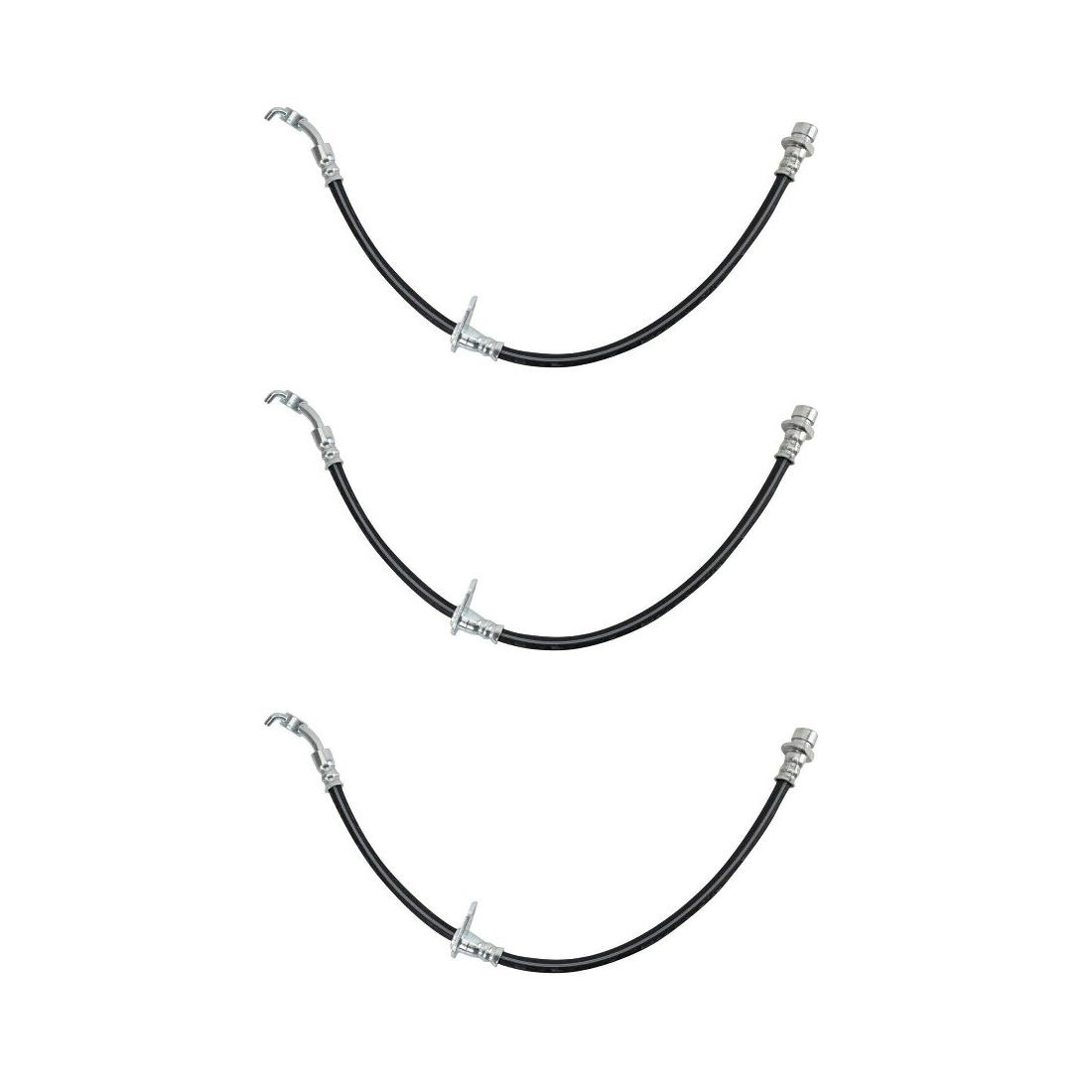 3 Sets Of - For 2009-2014 Acura TSX 2008-2012 Honda Accord Rear Right Brake Hose