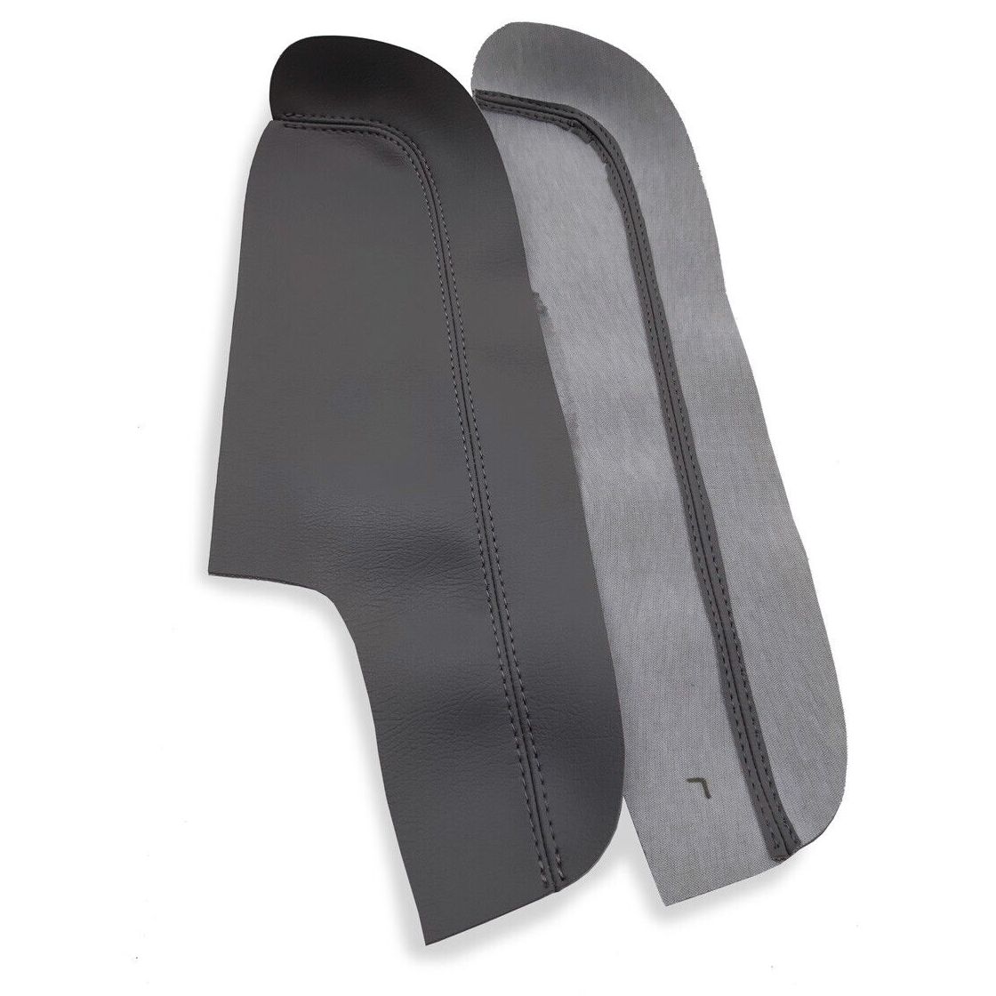 2 Pc Front Door Panel Armrest Cover PVC Leather For Honda Odyssey 2005-2010 Gray