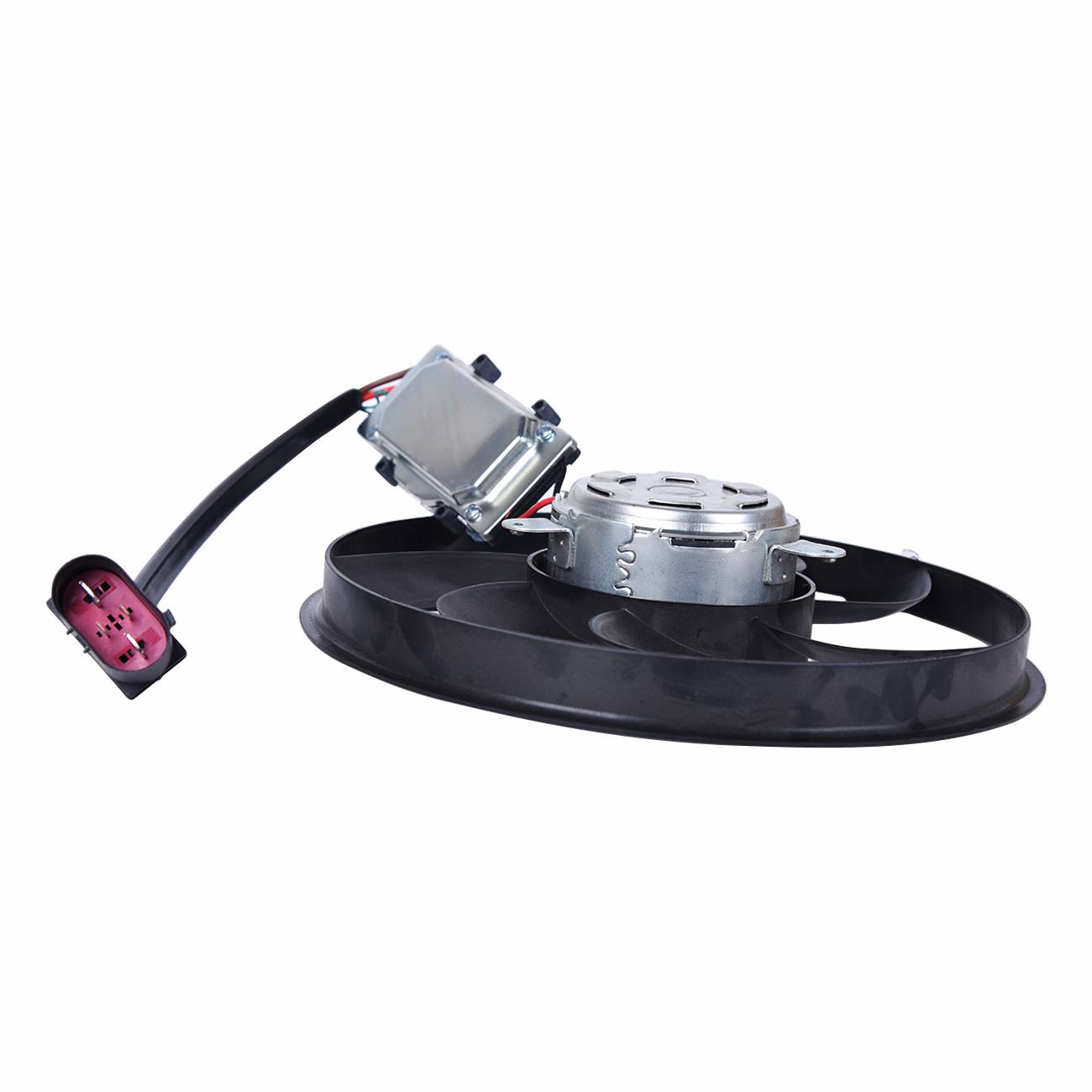 Radiator Cooling Fan Assembly Left For Audi Porsche Volkswagen 7L0959455F