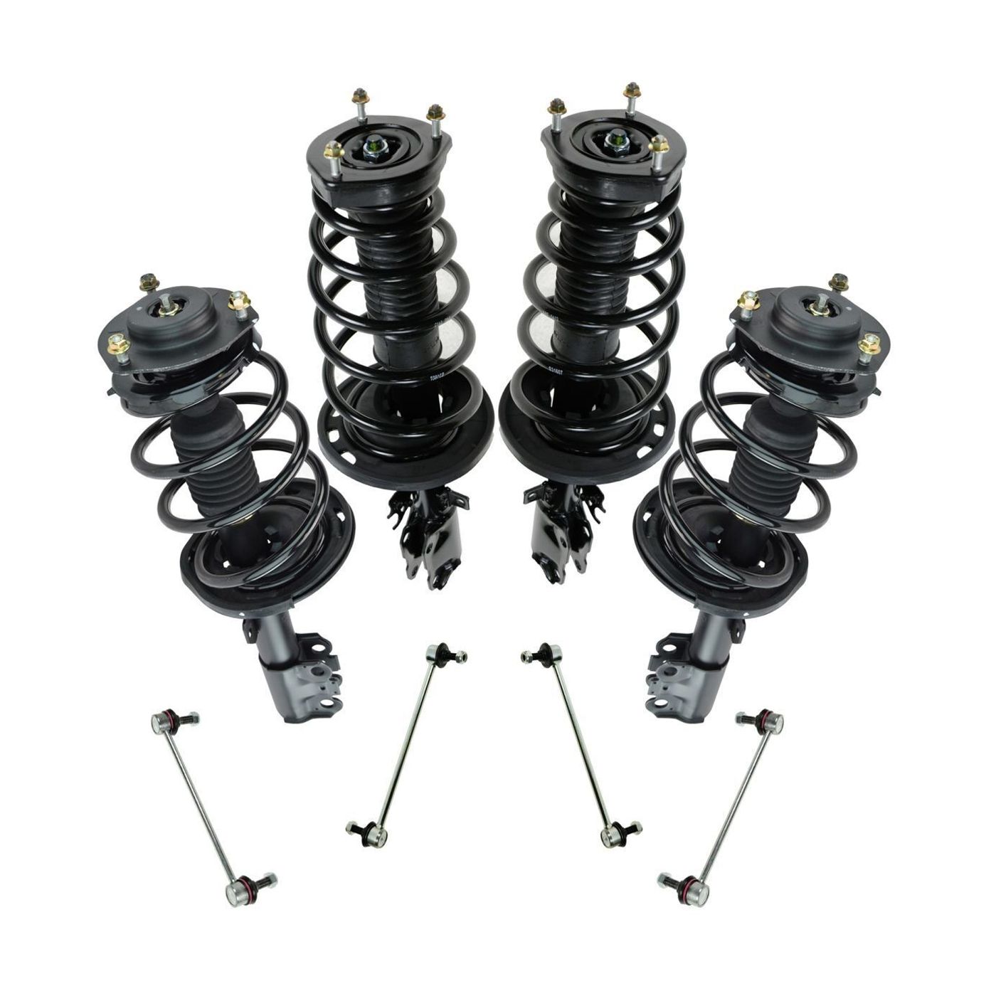 Front Rear Complete Loaded Strut Assembly Sway Bar Links Kit Set 8pc For Camry