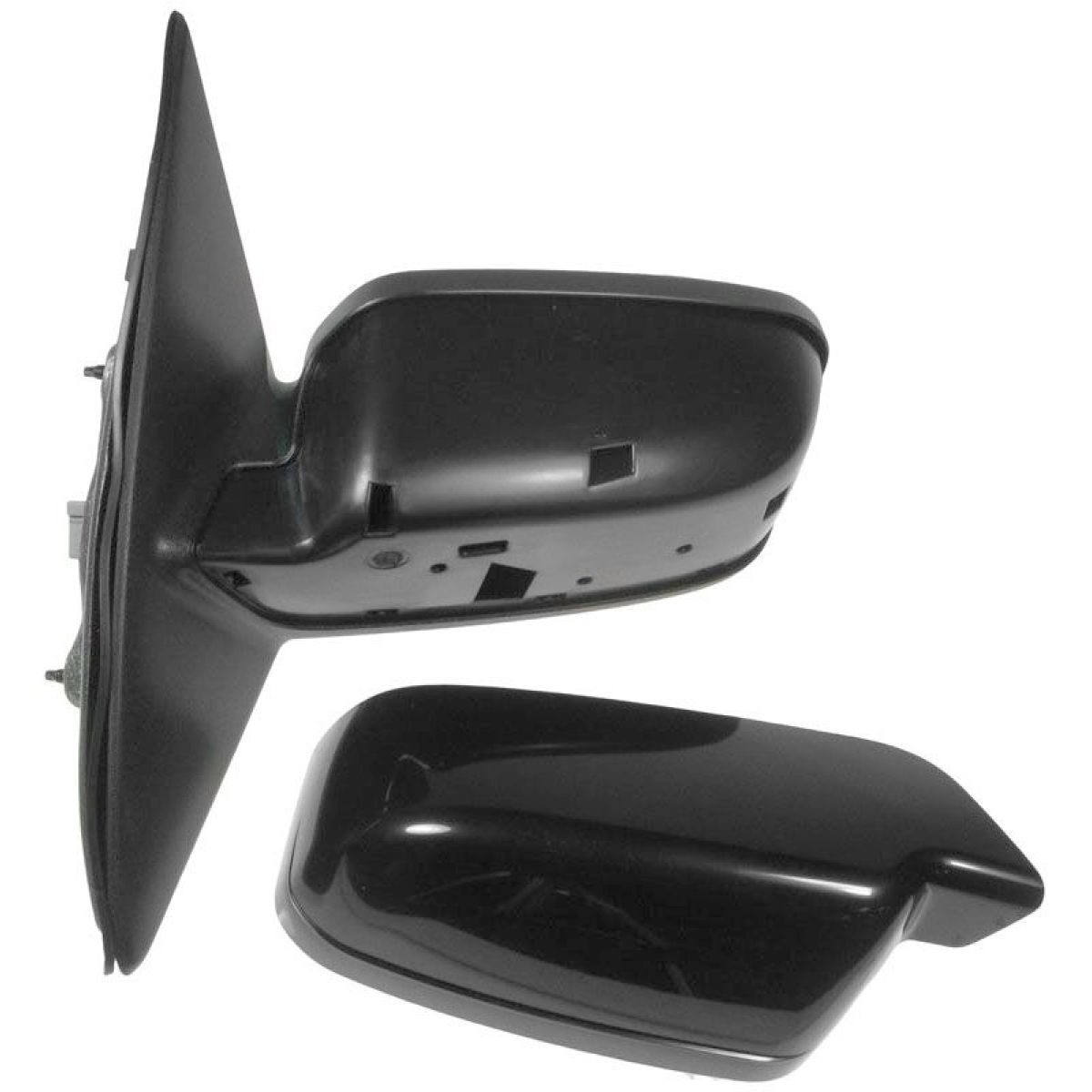 Power Heated Puddle Light Smooth Black Mirror Left Driver For Ford Mercury