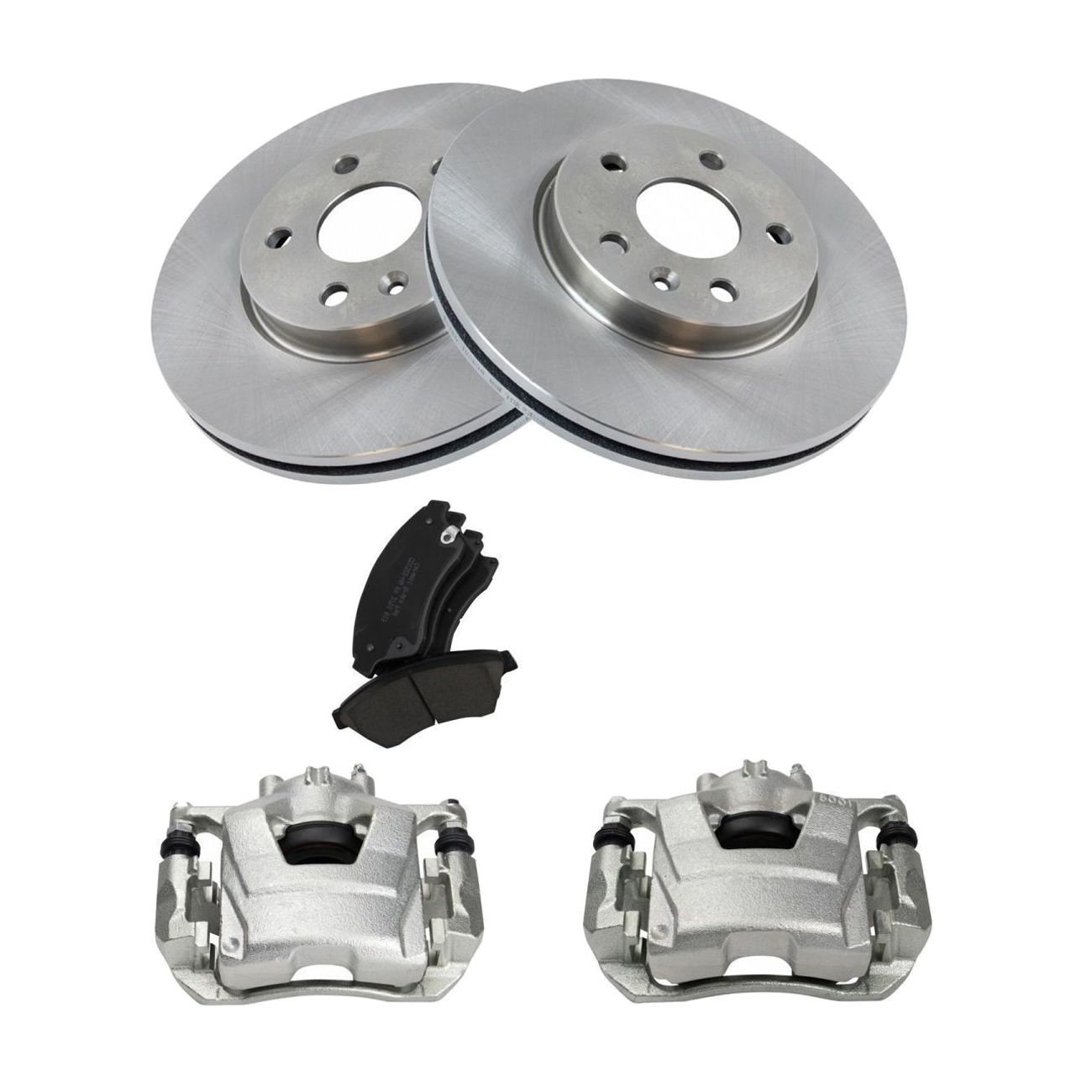 Front Brake Calipers Ceramic Pads & Rotors Fits 2011-2016 Cruze 12-17 Sonic
