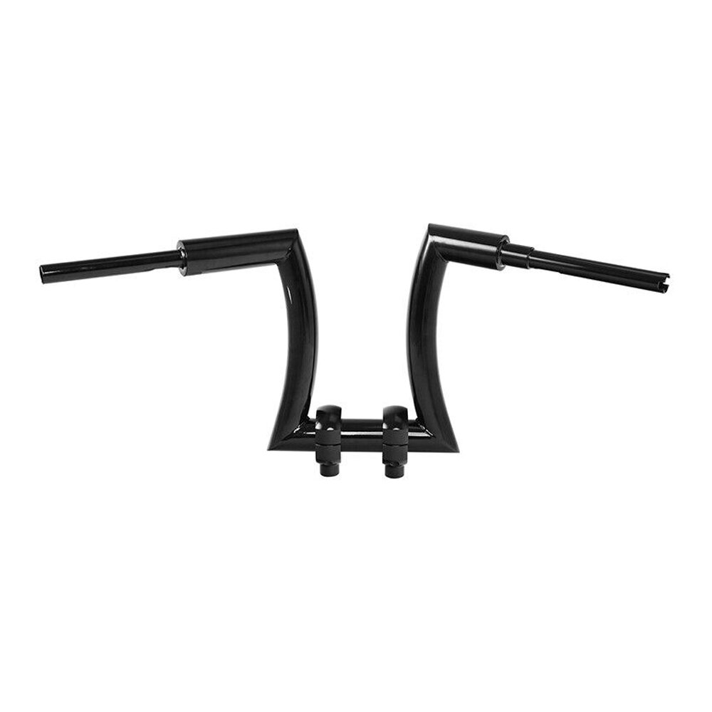Black 16" Rise 2" Ape Hanger Handlebar & Risers For Harley-Davidson