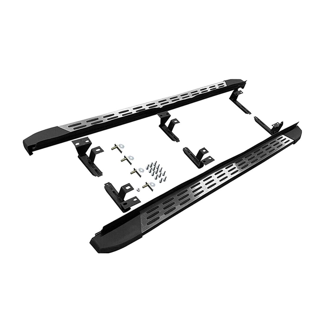 Fits 2023 Honda CR-V CRV V1 Style 2PCS Running Boards Side Step Bar Aluminum